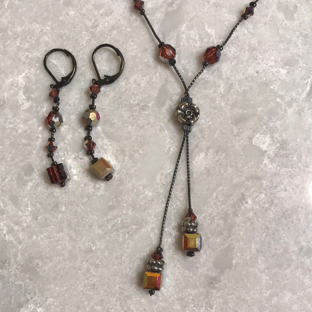 Dabby Reid Crystal Necklace & Earring Set